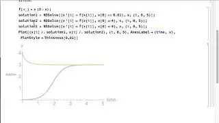 Time series solution curves in Mathematica