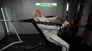 Cable | Lower Chest Press | 60* Incline Bench | Long Bar | Fast-Attach All In 1 Fitness Strap