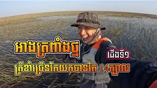 បបក់ត្រីនៅអាងត្រពាំងថ្ម ជើងទី១ ដើមឆ្នាំខាំច្រើនគួរសម | 09-01-2026 | Fishing Snakehead Fish
