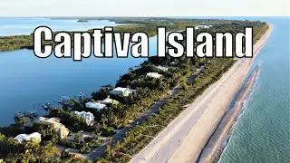 Captiva Island Beach Drone Aerial View