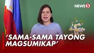 Positibong pananaw at simula, hiling ni VP Sara sa publiko sa pagpapalit ng taon