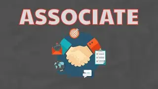 What Does ASSOCIATE  Means || Meanings And Definitions With Example in ENGLISH