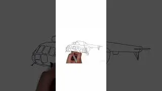Detailed Drawing of the Mil Mi-17 Helicopter | Expert Art & Aircraft Design