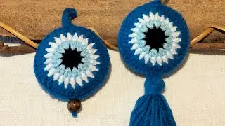 Occhio di Nazar - Occhio di Allah - Occhio Turco all'uncinetto