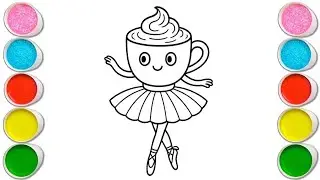 Ballerina Cappuccina Drawing, Painting & Coloring For Kids and Toddlers_ Child Art