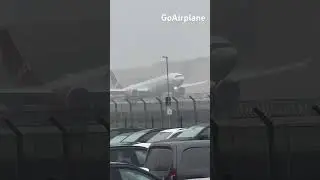 Low visibility foggy Heathrow Airport !