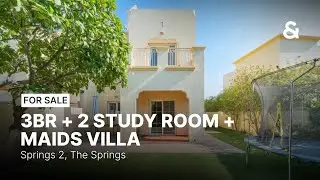 For Sale | 3BR + 2 Study Room + Maids Villa | Springs 2, The Springs