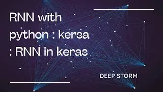 RNN with python : keras : RNN in keras