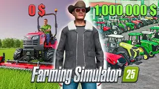 I SPENT 365 DAYS TO EARN 1 MILLION DOLLARS🤑 IN FARMING SIMULATOR 25 || HINDI P-1