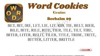 Word Cookies Beebalm Answers [1 to 20 Levels] | Under Genius Category