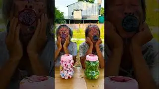 Real VS Jelly Big battle Candy #funny #comedy #ฮ่าๆตลกๆ #ตลก #shortsvideo