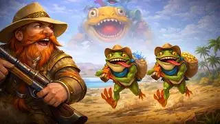 РУЧНОЙ ЗАБАФ С ДВУМЯ ХРОНОМУРЛОКАМИ [ Fritterus / Hearthstone: Поля Сражений ]