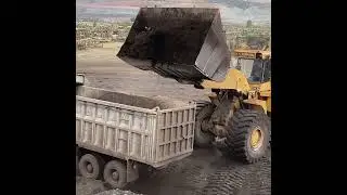 Caterpillar 990 Wheel Loader Loading Coal On Mercedes Truck | Trucks Market