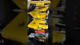 Biomedical Waste Disposal Bags Printing Process #shorts