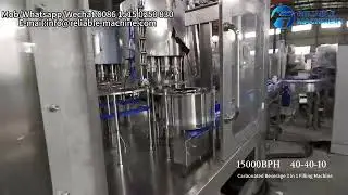15000BPH 40-40-10 High Efficiency Carbonated Drink Filling Machine