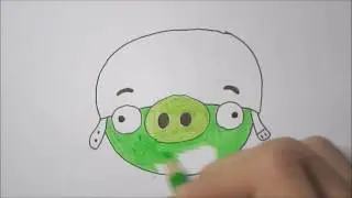 How to Draw Corporal Pig (Angry Birds)