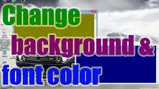 Change the background color and font color | Title name |Notepad Tuto 4 Basic
