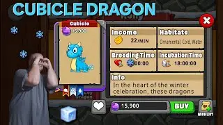 How to get the CUBICLE DRAGON #dragonvale #dragongamer #zdog0424 #deca #cubicledragon