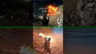MOLOTOV IN WATER COMPARISON (RDR2 VS DAYS GONE)