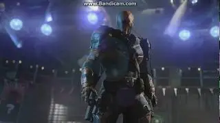 Batman XE-SUIT Versus Deathstroke