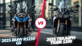 Triumph Tiger 1200 2025 года против BMW R1250 GS &mdash; лучшее сравнение мотоциклов для приключений!