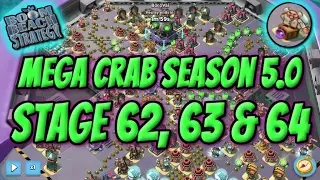 Boom Beach Strategy -  Mega Crab Season 5 - Stage - 62 - 63 - 64