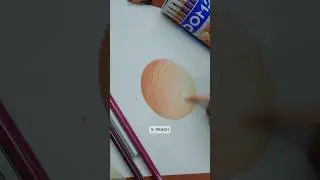 Skin tone shading using colour pencils