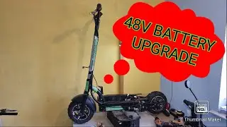 48V BATTERY UPGRADE!! UBERSCOOT S1000W 36V ELECTRIC SCOOTER #electricscooter #1000w #dcmotor