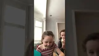 Mia & Maddie opening my &pound;30 Avon starter kit