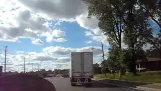 Bustinwheels on the bike approaching the US/Canada border