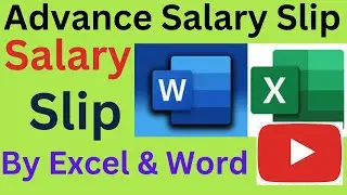 Make Salary Slip 2024 | Word, Excel Main Salary Slip Kaise Banate Hai | How to Create Salary Slip