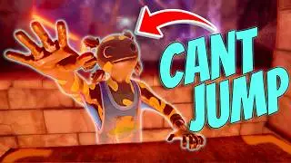 Can I beat Dungeon Warrior without JUMPING? (Bonelab)