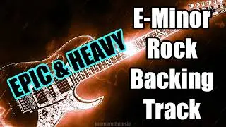 SHRED HARD to this EPIC & HEAVY E-Minor Hardrock Guitar Backing Track