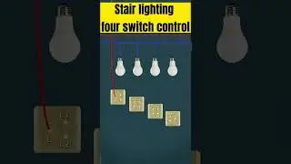 Stair lighting four switch control