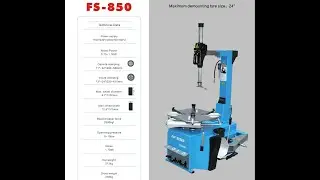 FLY-SPEED TYRE CHANGER FS 850 WITH HELP ARM RH750
