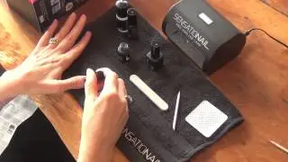 Sensationail gel nail kit application demonstration