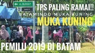 TPS di Depan DORMITORY MUKA KUNING ( BLOK P ) Batamindo Industri || Pemilu di Batam - Indonesia 2019