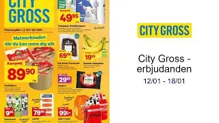 City Gross - erbjudanden 12/01 - 18/01