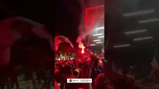 BANDERAZO PREVIO AL PARTIDO CONTRA NACIONAL.