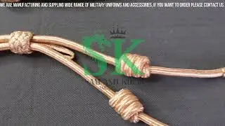 Braided Lanyard Golden, Custom Military Lanyard, Military Uniform Lanyards, Lanyard Suppliers