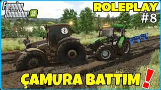 TARLA SÜRERKEN ÇAMURA BATTIM🔸️MUD SYSTEM GELDİ🔸️FARMING SIMULATOR 25 ROLEPLAY #8 