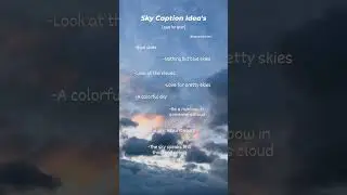 Sky Captions for Instagram | Sky Quotes ☁️ #bluesky #shorts #instagramcaptions