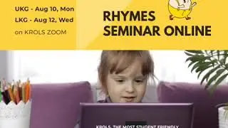 SEMINAR ONLINE (RHYMES) : UKG children are presenting SEMINAR ONLINE on ZOOM.