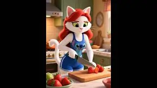 《🍳White Cat&rarr;🏆Restaurant Black Cat is shocked》#cat #aivideo #cartoon