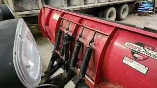 Plow spring adjustment. Boss plow tension springs. #mobetta #snowbetta #whitegold #plowtruck #boss
