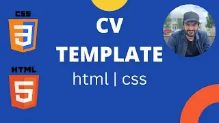 CV template using HTML/CSS for beginners