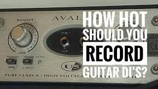 Does recording guitar DI's hot give you better signal to noise?