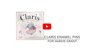 Claris the Chicest Mouse in Paris - Enamel Pins for Hardie Grant Egmont