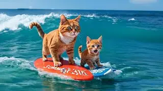 Cute Orange Kitten Daily Routine | Cooking Mushrooms 🍄 & Boating Adventure 🚤