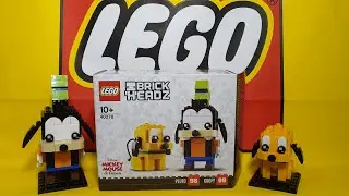 LEGO Brickheadz 440378 Goofy and  Pluto Unboxing | Pure Build | Speed Build